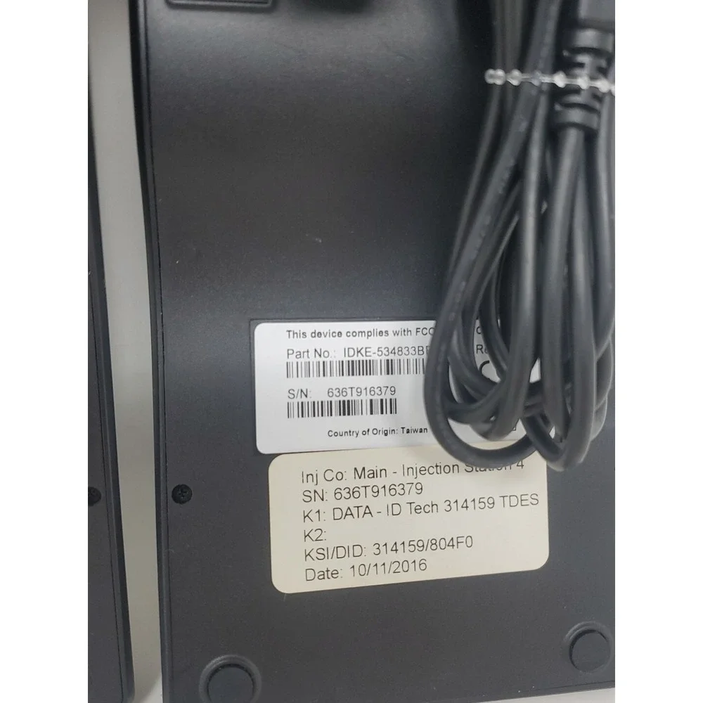 2x ID Tech IDKE-534833BE SecureKey Credit Card Reader/Swiper Black Keypad